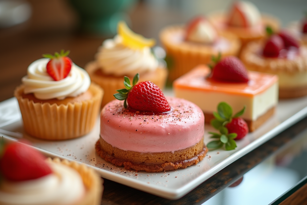 Buffet de desserts avec Zfruit en décoration principale